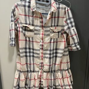 Burberry nova check dress, girls size 10